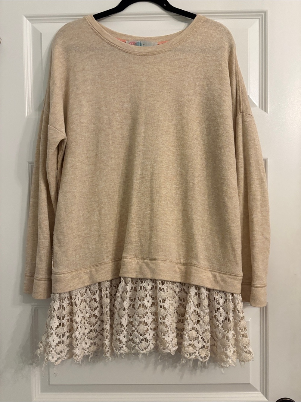 Free People Beach mini dress with Crochet Hem